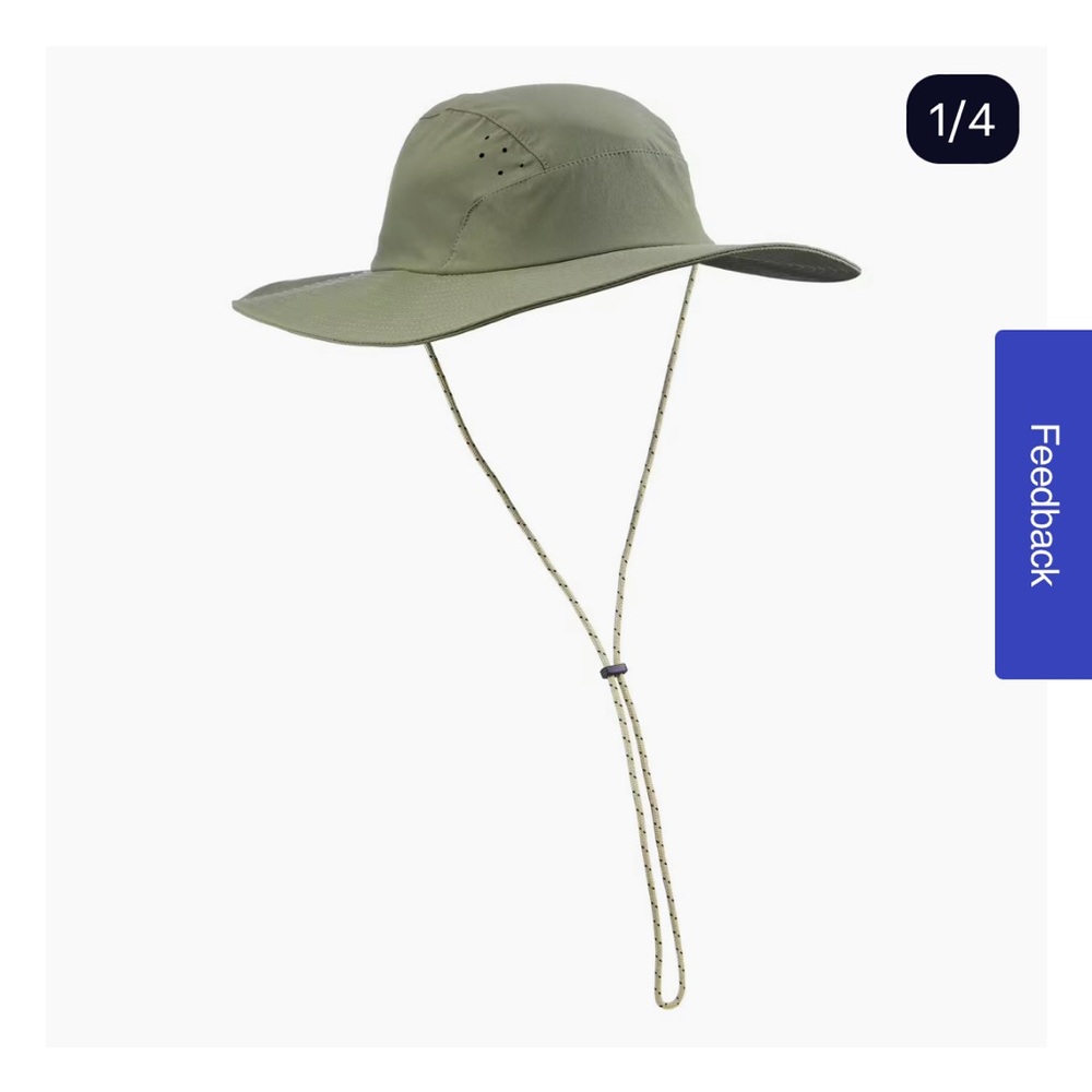 Forclaz 500 trek hat - khaki green - UPF 40+ - NWT